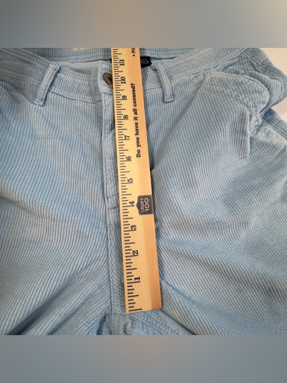 American Eagle Corduroy Cargo Pants Womens High Rise Baggy Wide Leg Skater SZ 6 - Picture 10 of 15